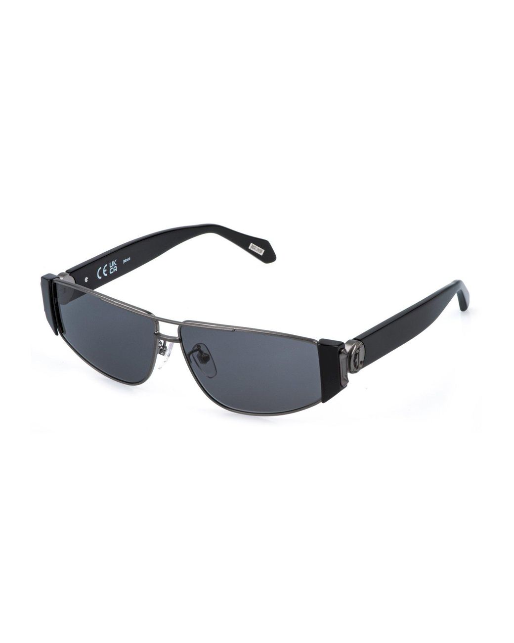 Just Cavalli Black Sjc179 P8Af Sunglasses Metal Smoke Cat Eye Normal Nuanced