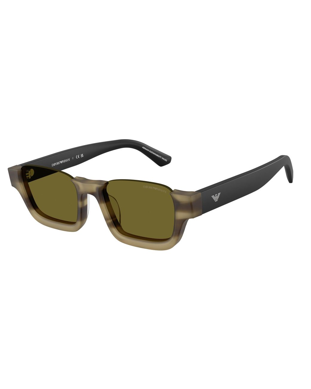 Emporio Armani Green Ea4268U 6369/2 Sunglasses Acetate Geometric Normal