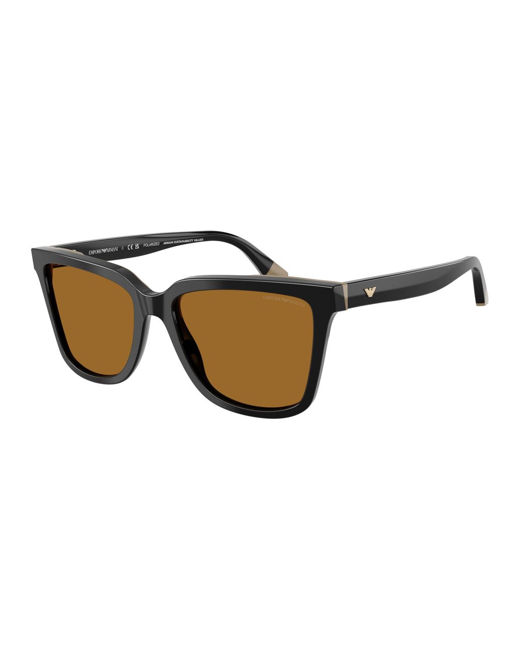 Emporio Armani Black Ea4261 631383 Sunglasses Acetate Geometric Polarized