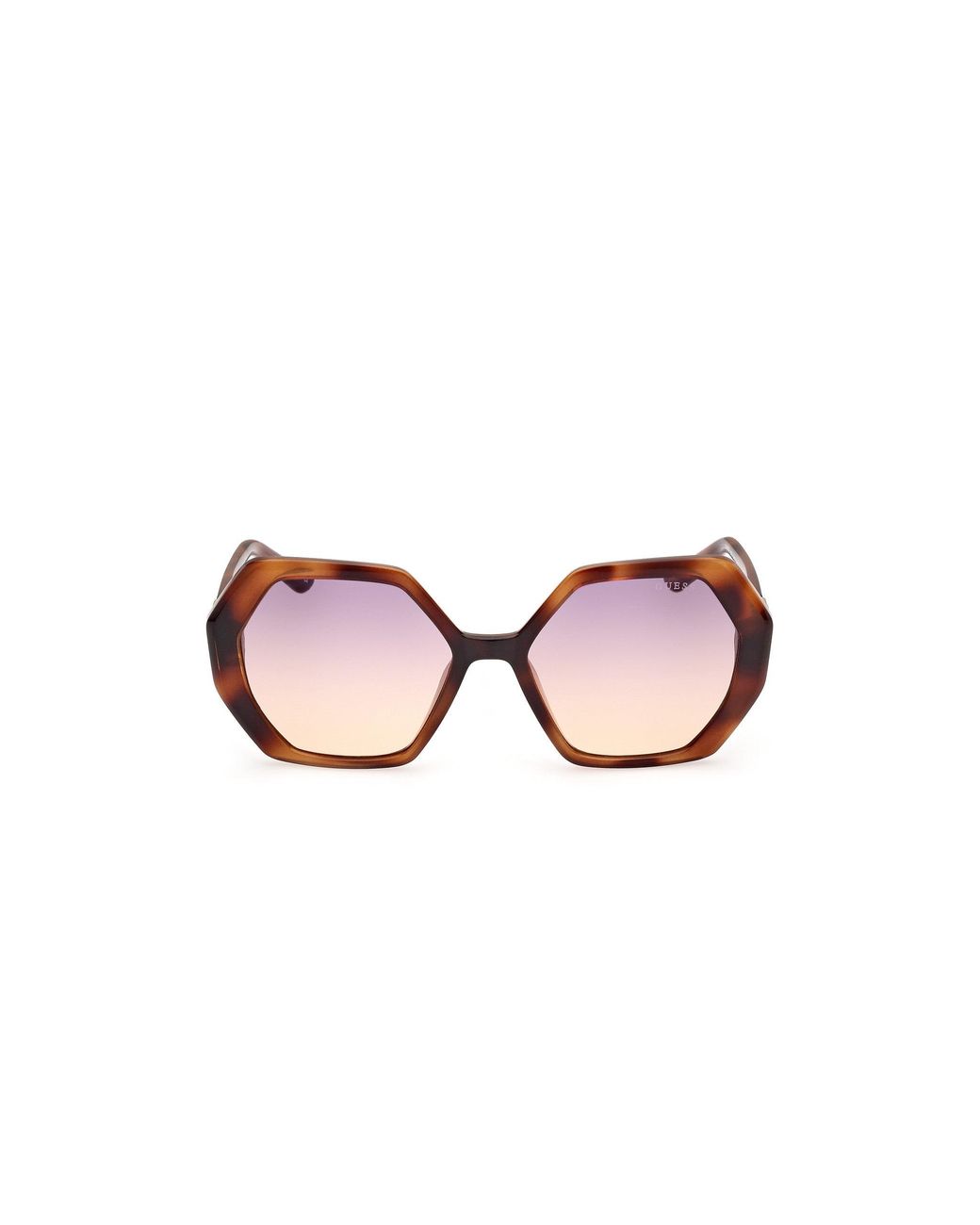 Guess Black Gu7879 53Z Sunglasses Injected Geometric Normal Shaded