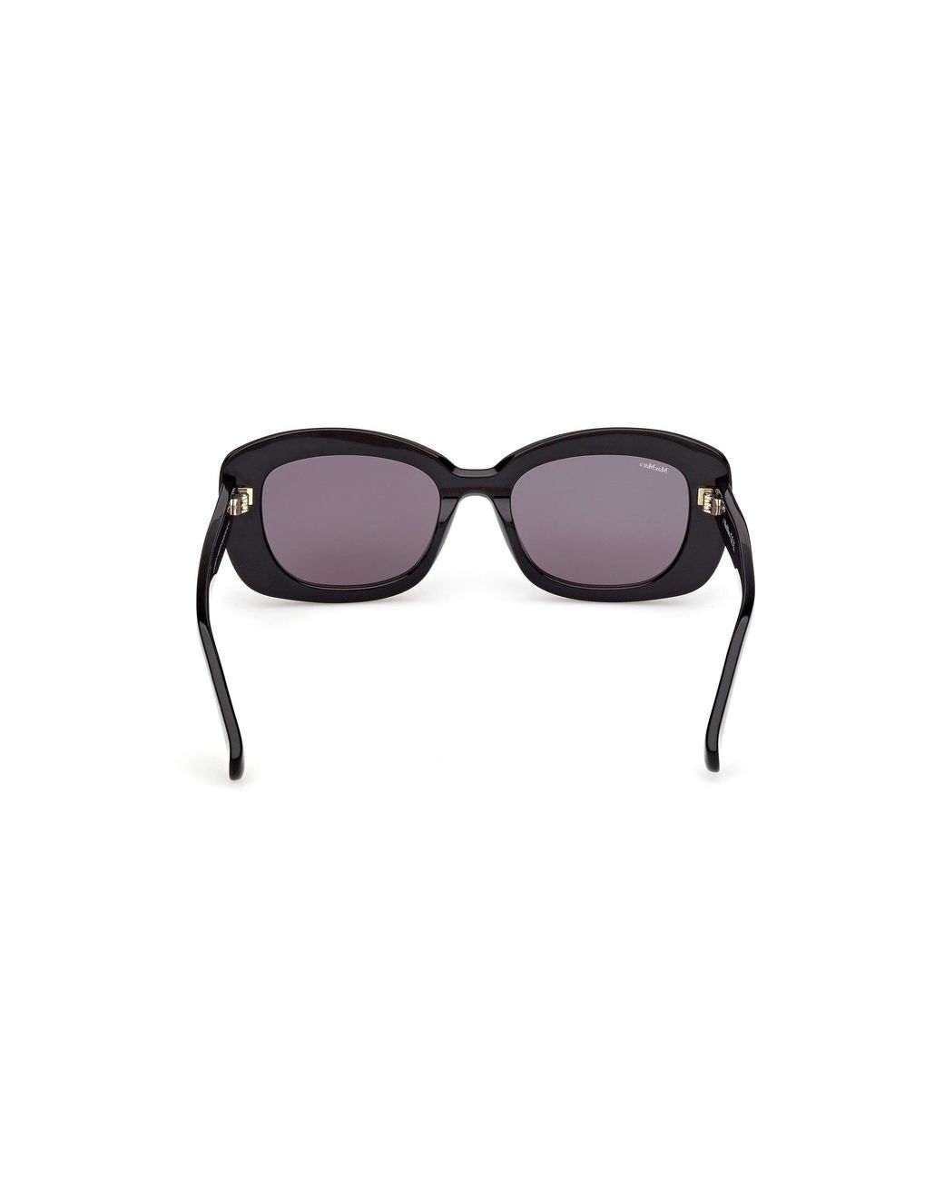 Max Mara Black Mm0170 Elizabeth 1 01A Sunglasses Acetate Smoke Round Normal