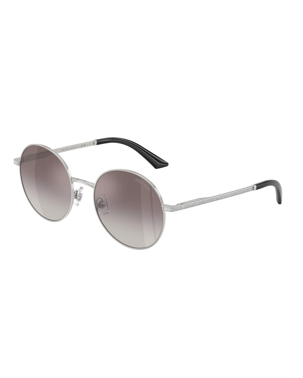 Jimmy Choo Black Jc4028J 30026I Sunglasses Metal Round Mirror Nuanced