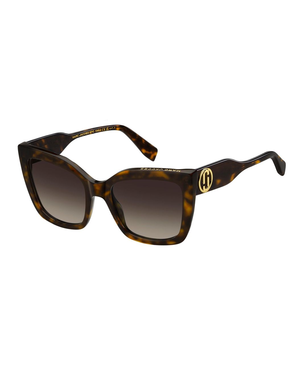 Marc Jacobs Black Marc 811/S 086/Ha Sunglasses Acetate Squared Normal Shaded