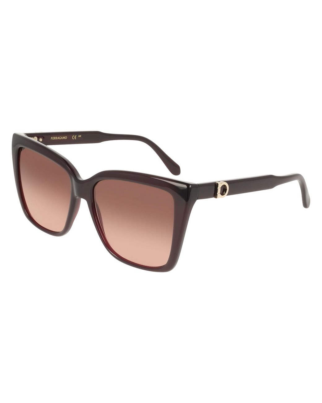 Ferragamo Black Sf2085Se 665 Sunglasses Acetate Squared Normal