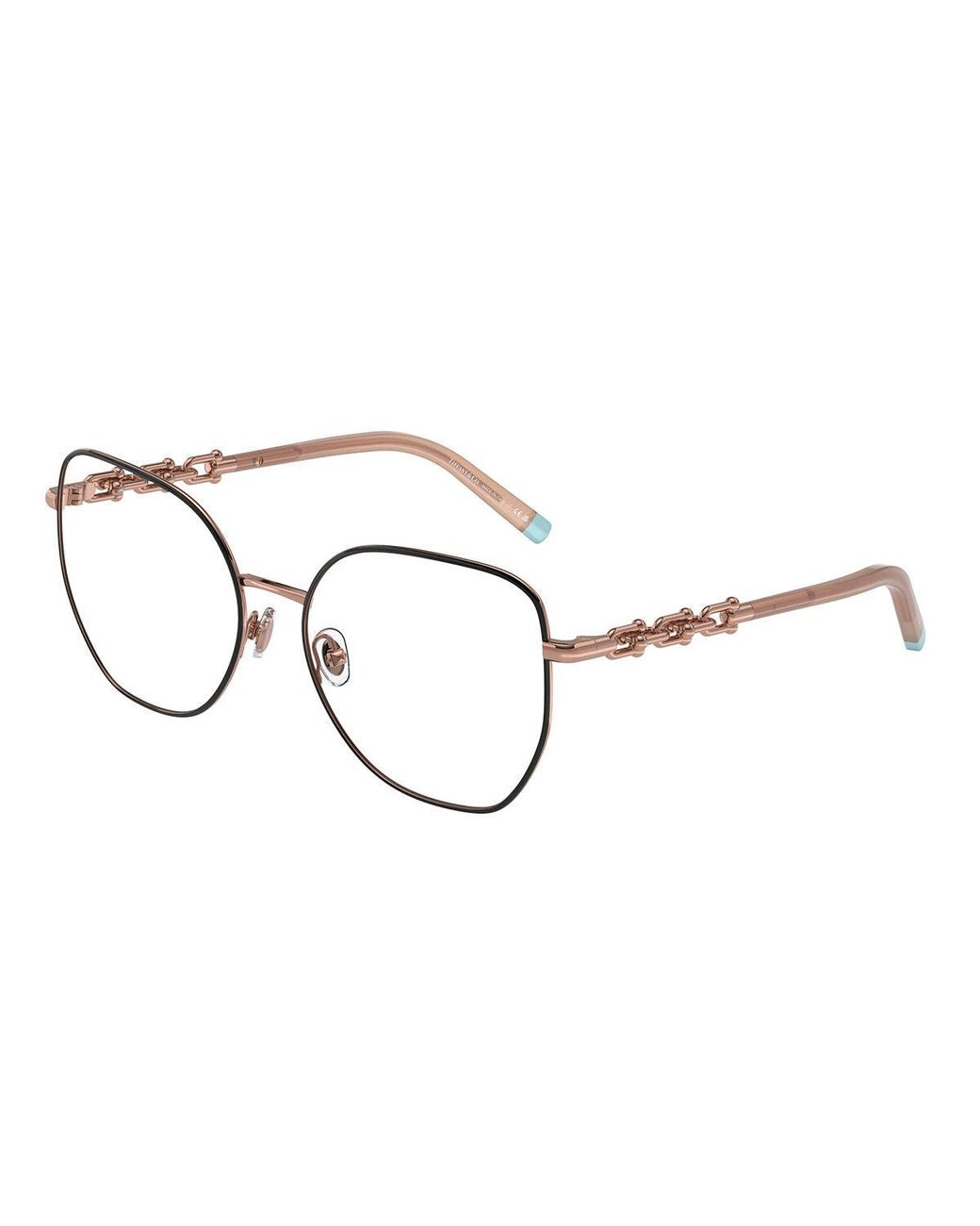 Tiffany & Co Black Tf1147 L6162 Optical Frames Metal Transparent Geometric Normal
