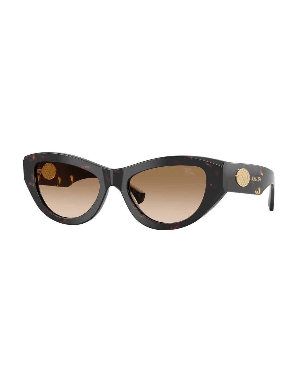 Burberry Black Be4502 410689 Sunglasses Acetate Cat Eye Normal Nuanced
