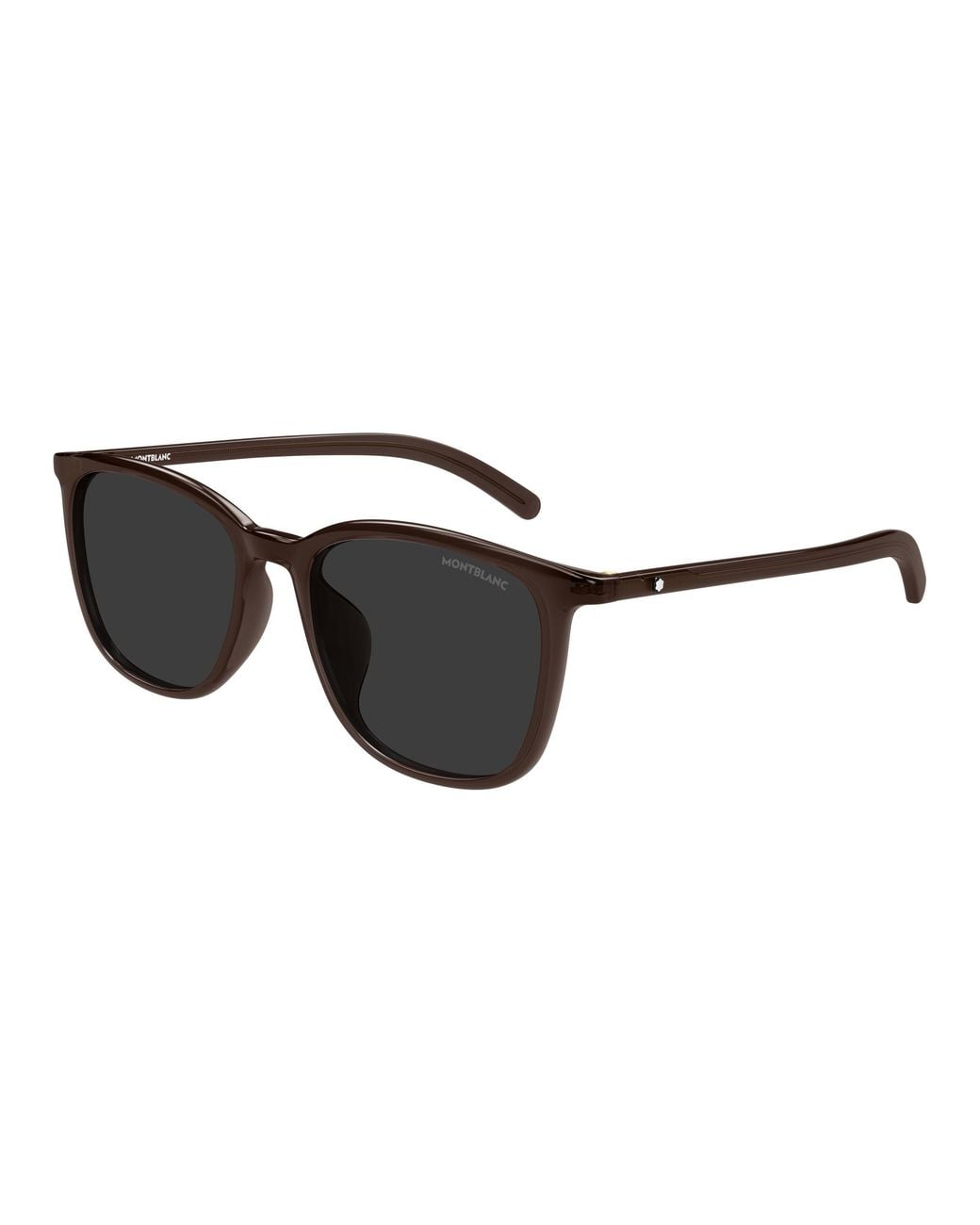 Montblanc Black Mb0487Sa 002 Sunglasses Squared for men