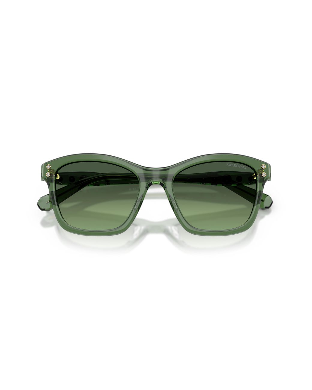Swarovski Green Sk6063 10852A Sunglasses Acetate Squared Normal Nuanced