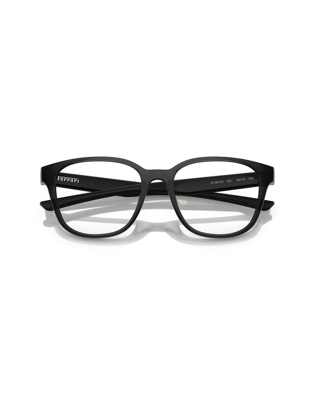 FERRARI SCUDERIA Black Fz8015U 521 Optical Frames Injected Round Normal