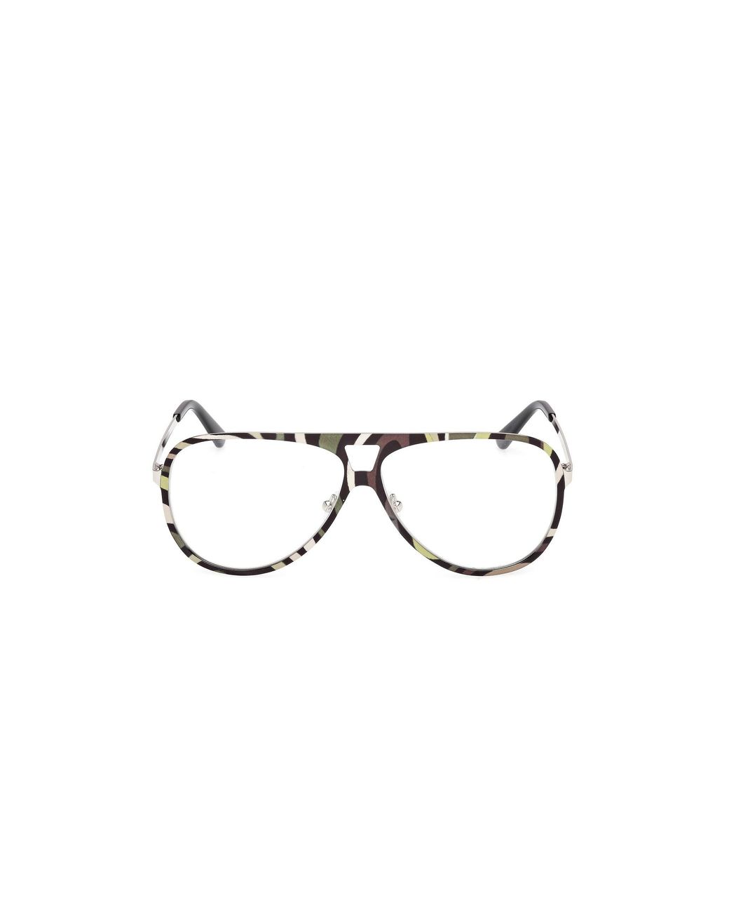 Emilio Pucci Black Ep5267 020 Optical Frames Metal Pilot Normal