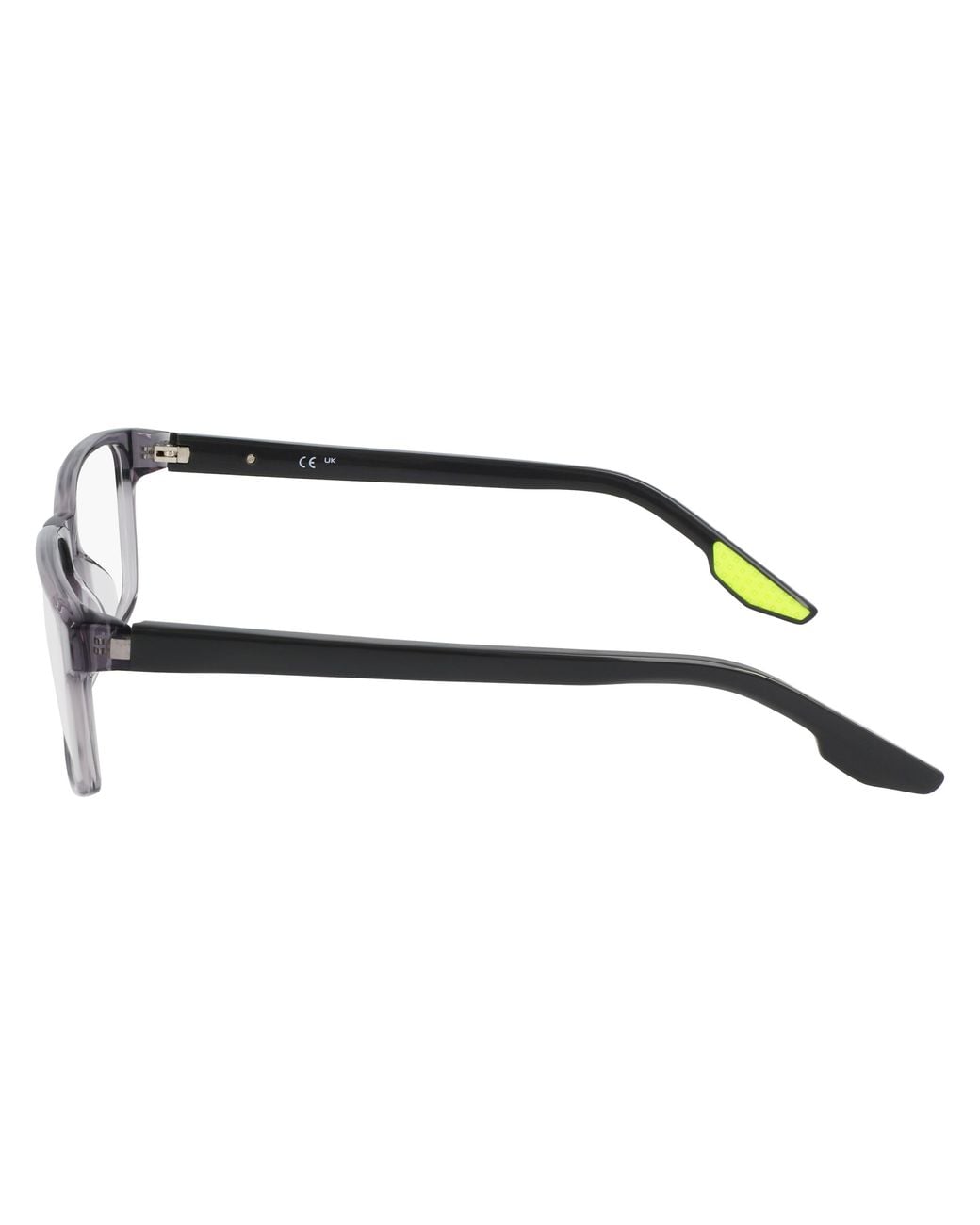 Nike Black 7160 027 Optical Frames Recycled Pet Squared Normal Photochromatic for men