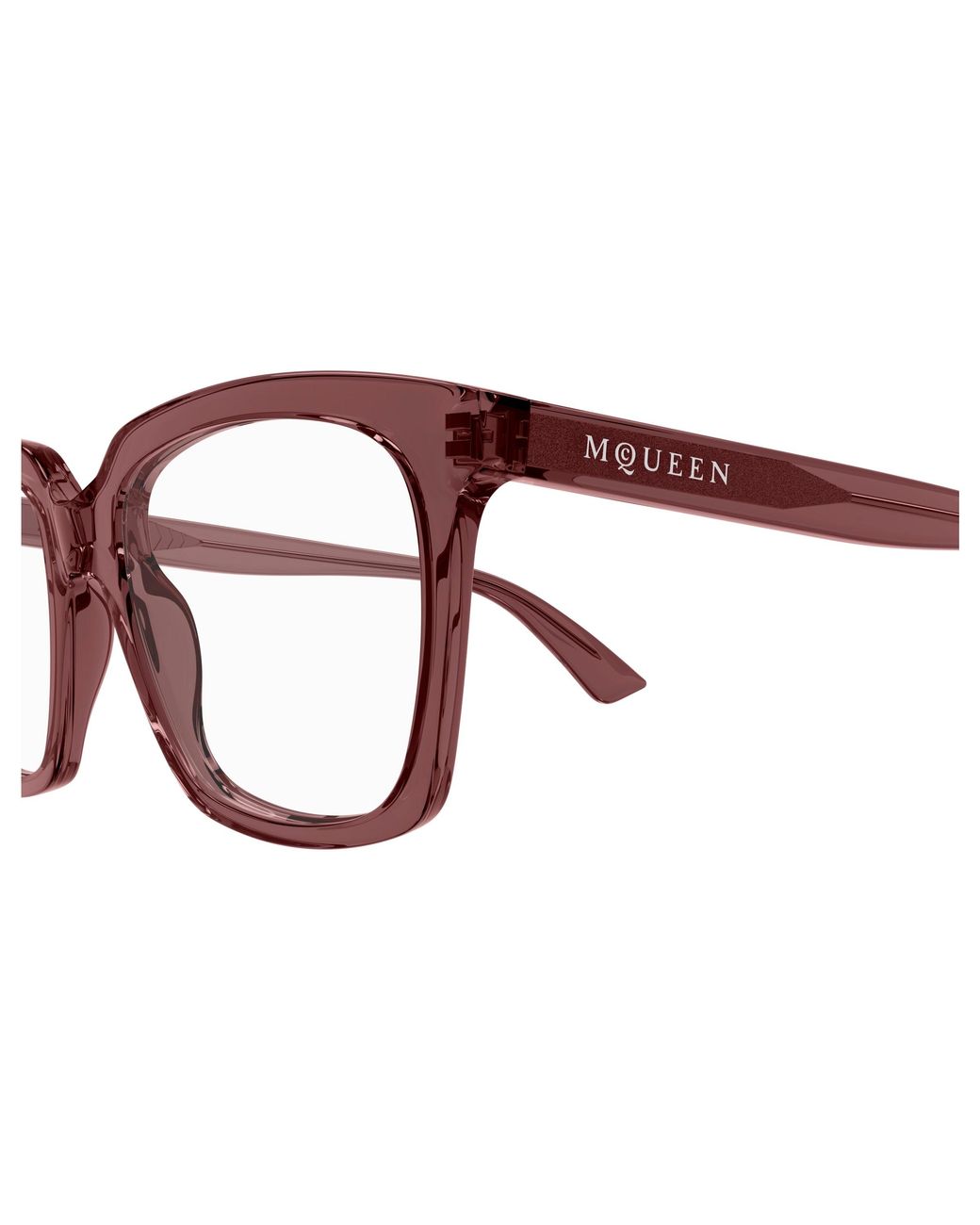 McQueen Black Am0513O 004 Optical Frames Acetate Transparent Cat Eye