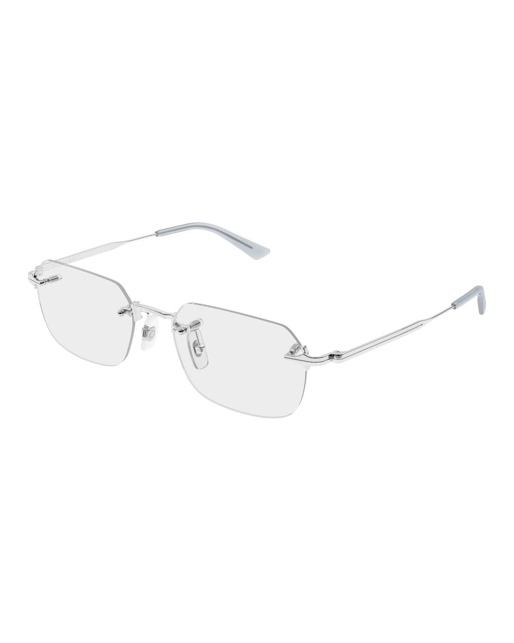 Montblanc Black Mb0514O 003 Optical Frames Metal Transparent Squared for men