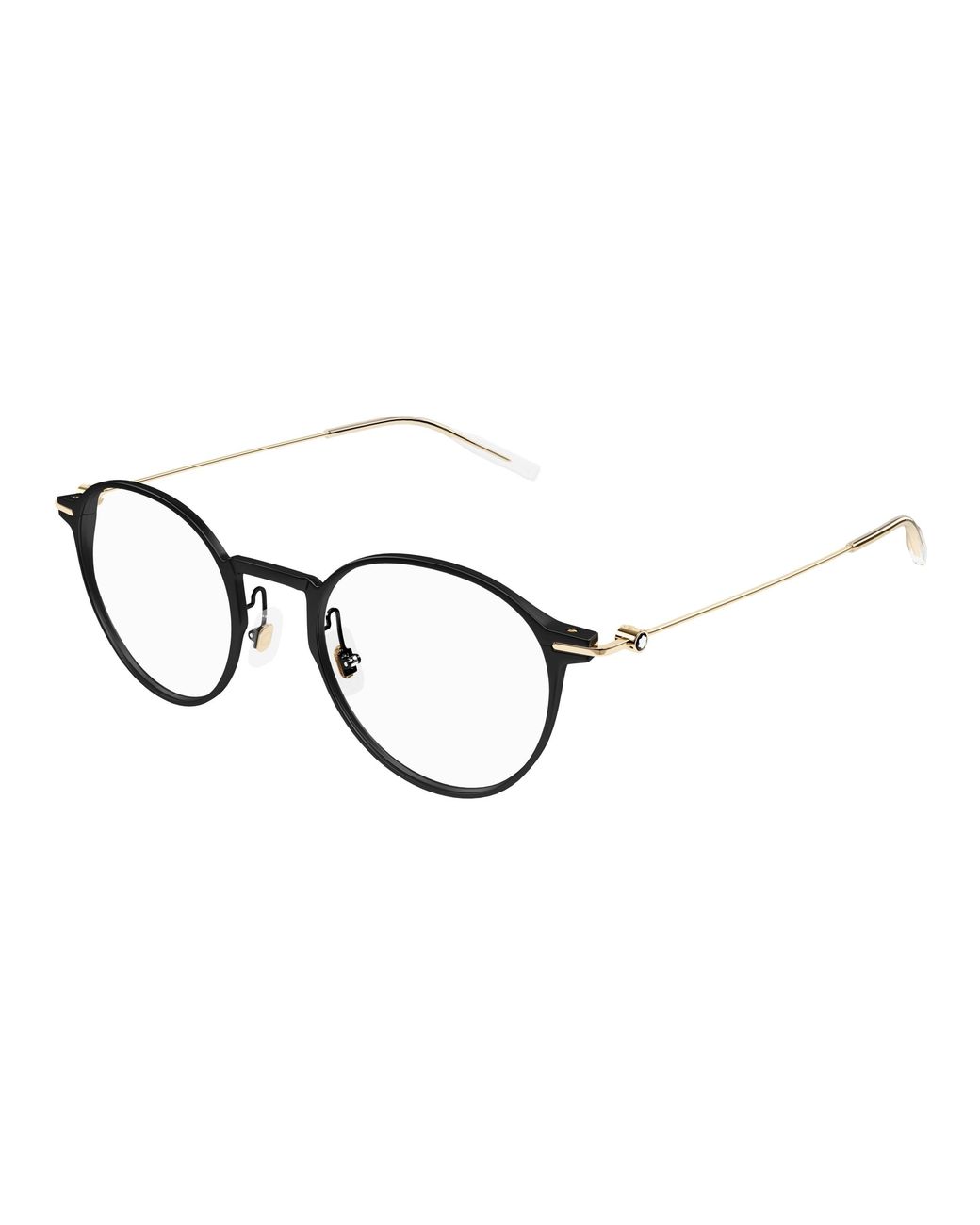 Montblanc Black Mb0357O 001 Optical Frames Transparent Round for men