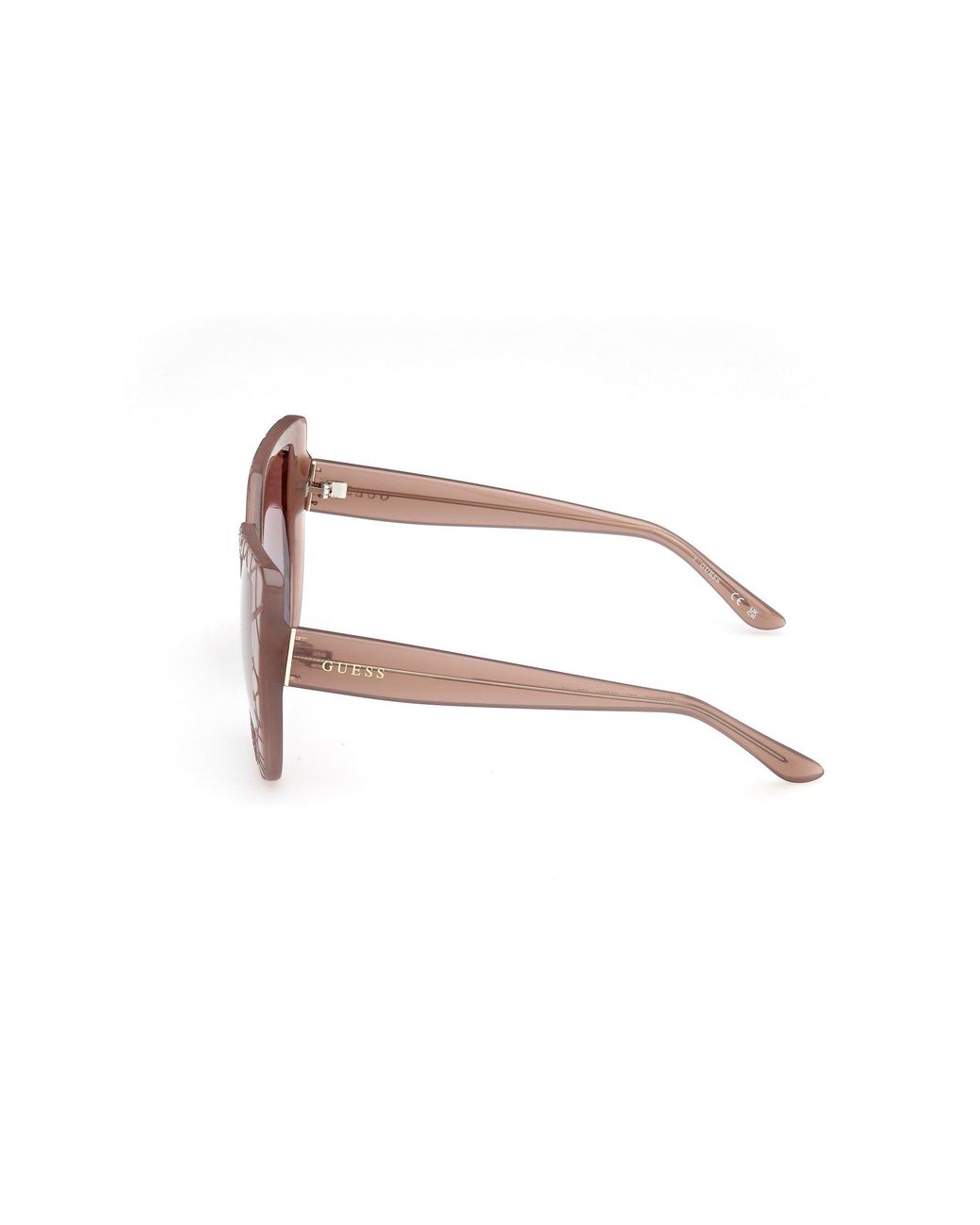 Guess Black Gu00153 57F Sunglasses Injected Geometric Normal