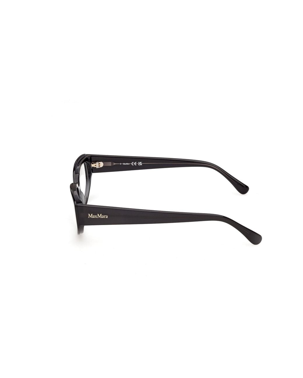 Max Mara Black Mm5258 5 Optical Frames Acetate Geometric Normal