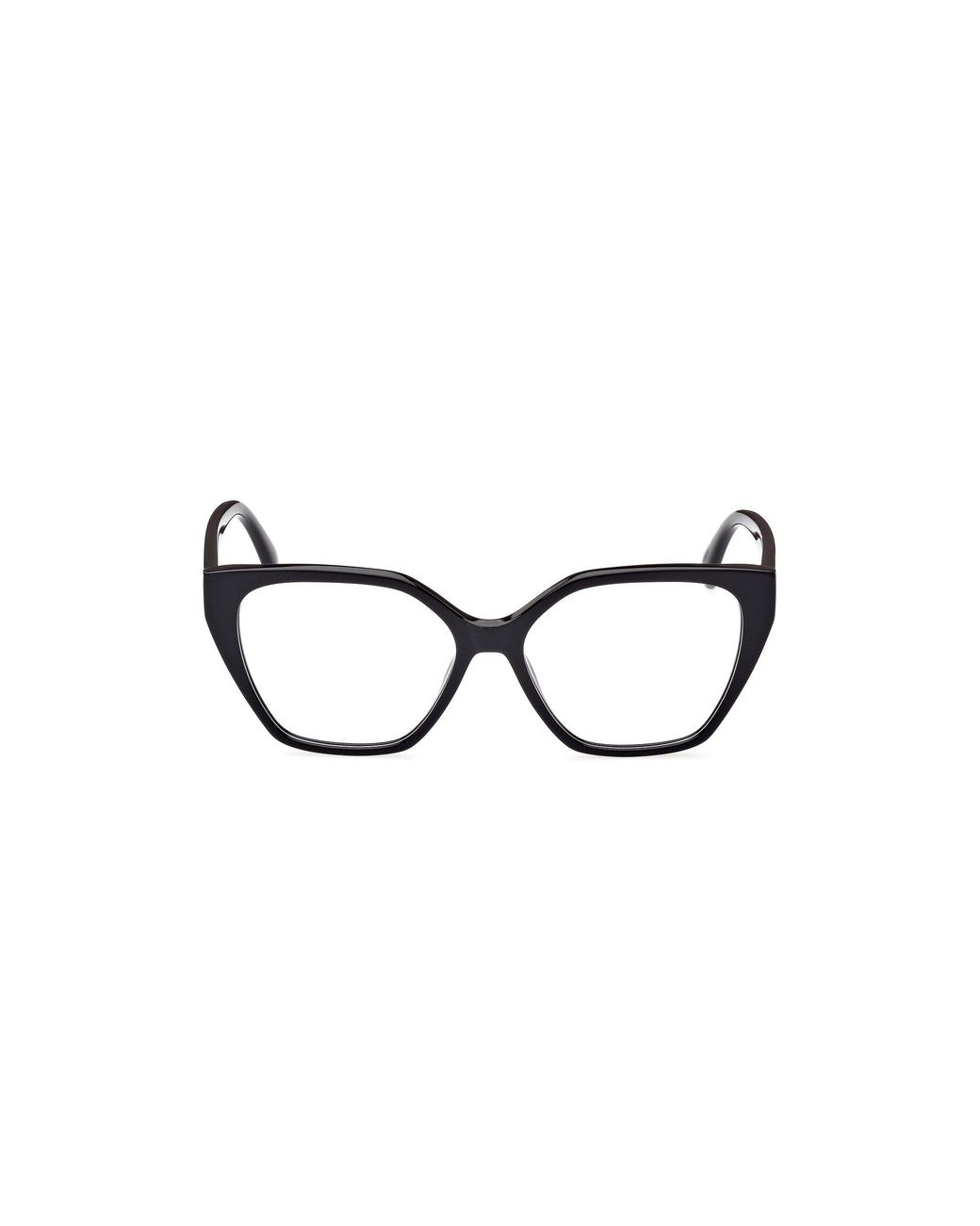 Max Mara Black Mm5085 001 Optical Frames Acetate Geometric Normal