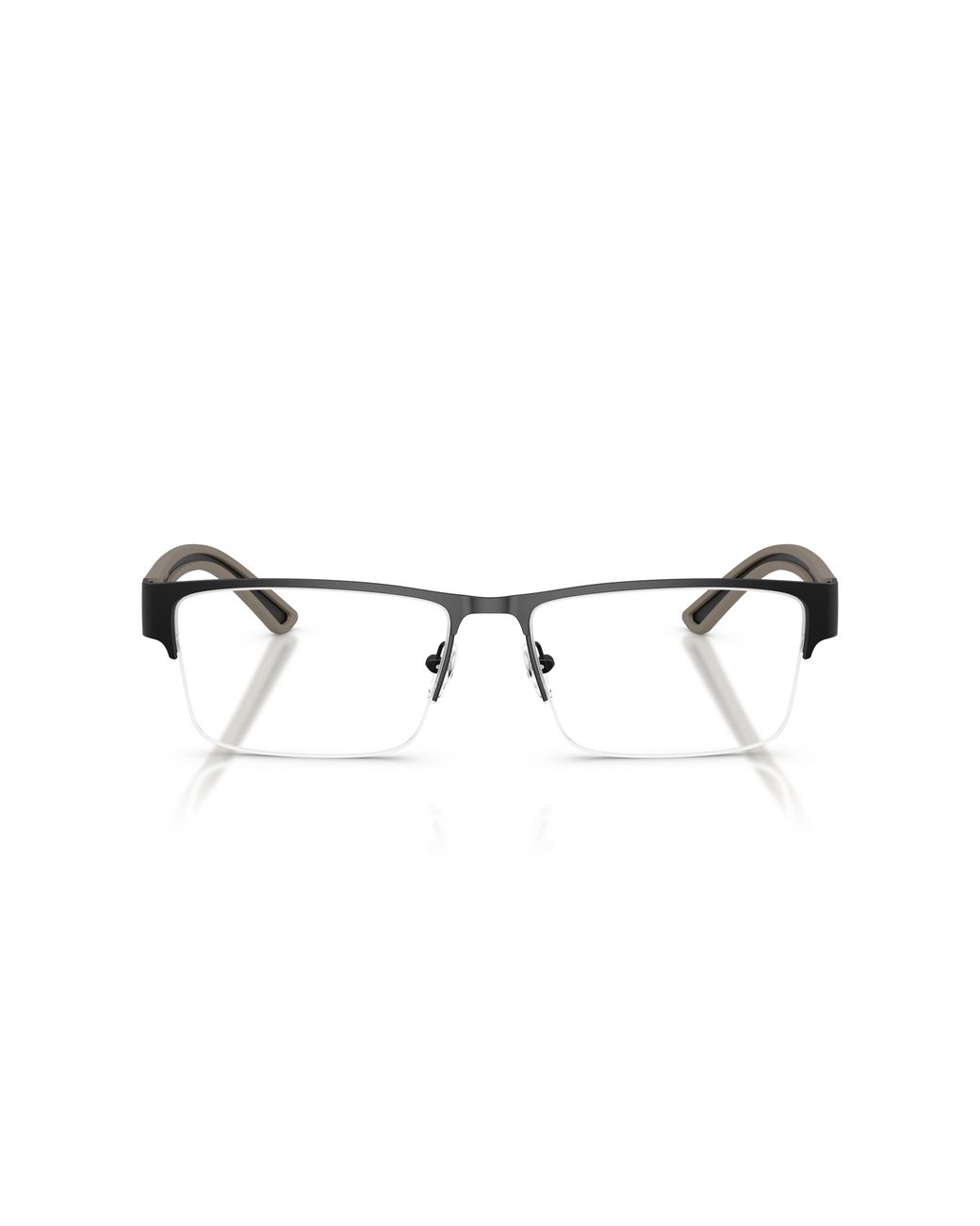 Emporio Armani Black Ea1182 3001 Optical Frames Metal Transparent Squared Normal for men