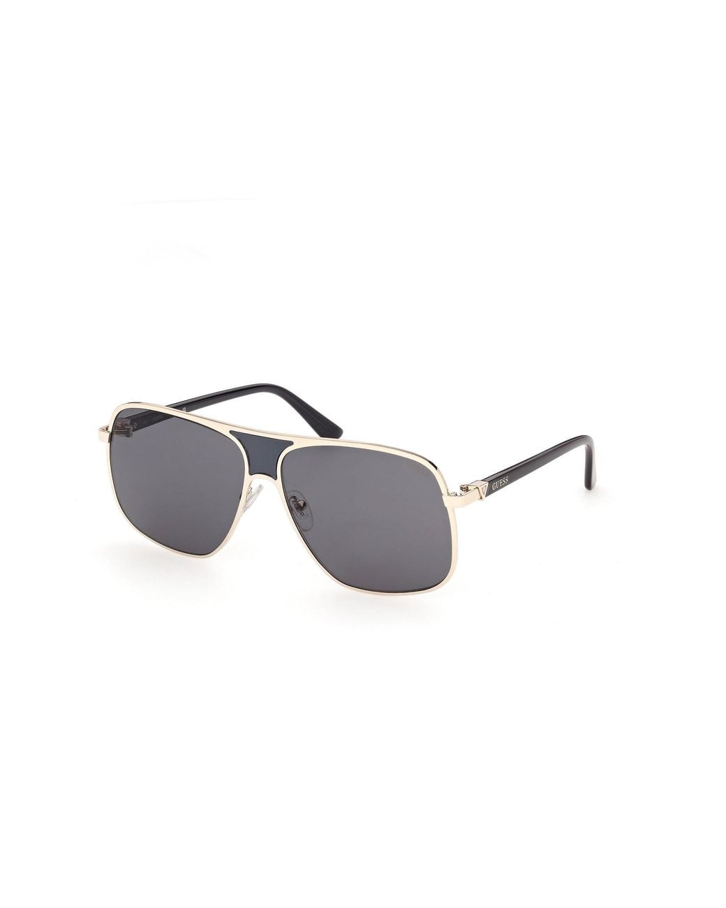 Guess Black Gu00358 32A Sunglasses Injected Smoke Pilot Normal