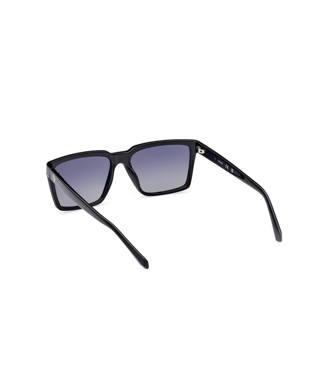 Guess Black Gu00084 01D Sunglasses Injected Squared Polarized for men