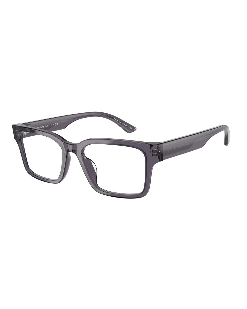Emporio Armani Black Ea3245U 6106 Optical Frames Acetate Squared Normal
