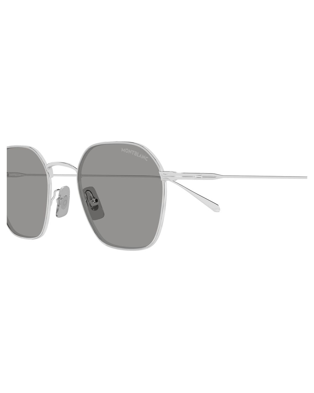 Montblanc Black Mb0472S 002 Sunglasses Metal Geometric for men
