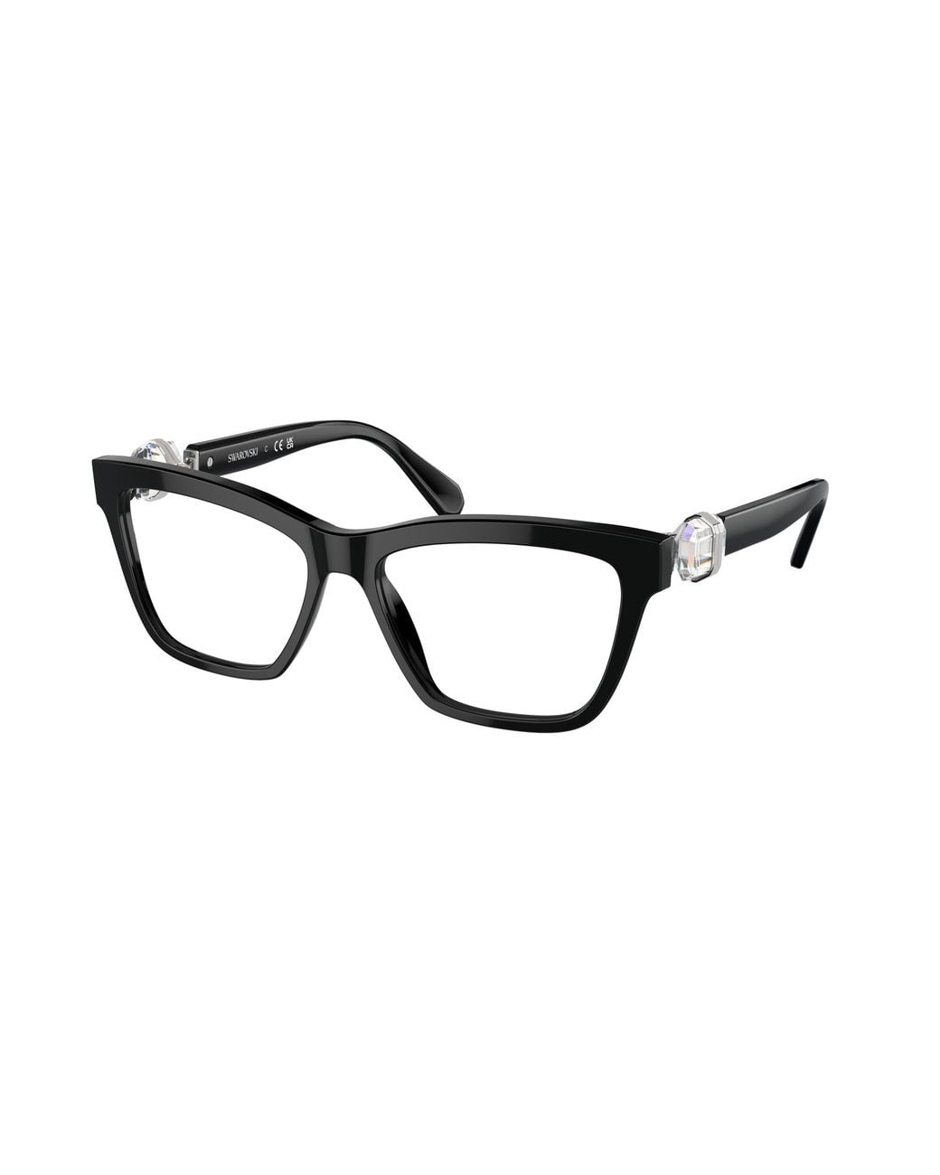 Swarovski Black Sk2021 1001 Optical Frames Acetate Squared Normal