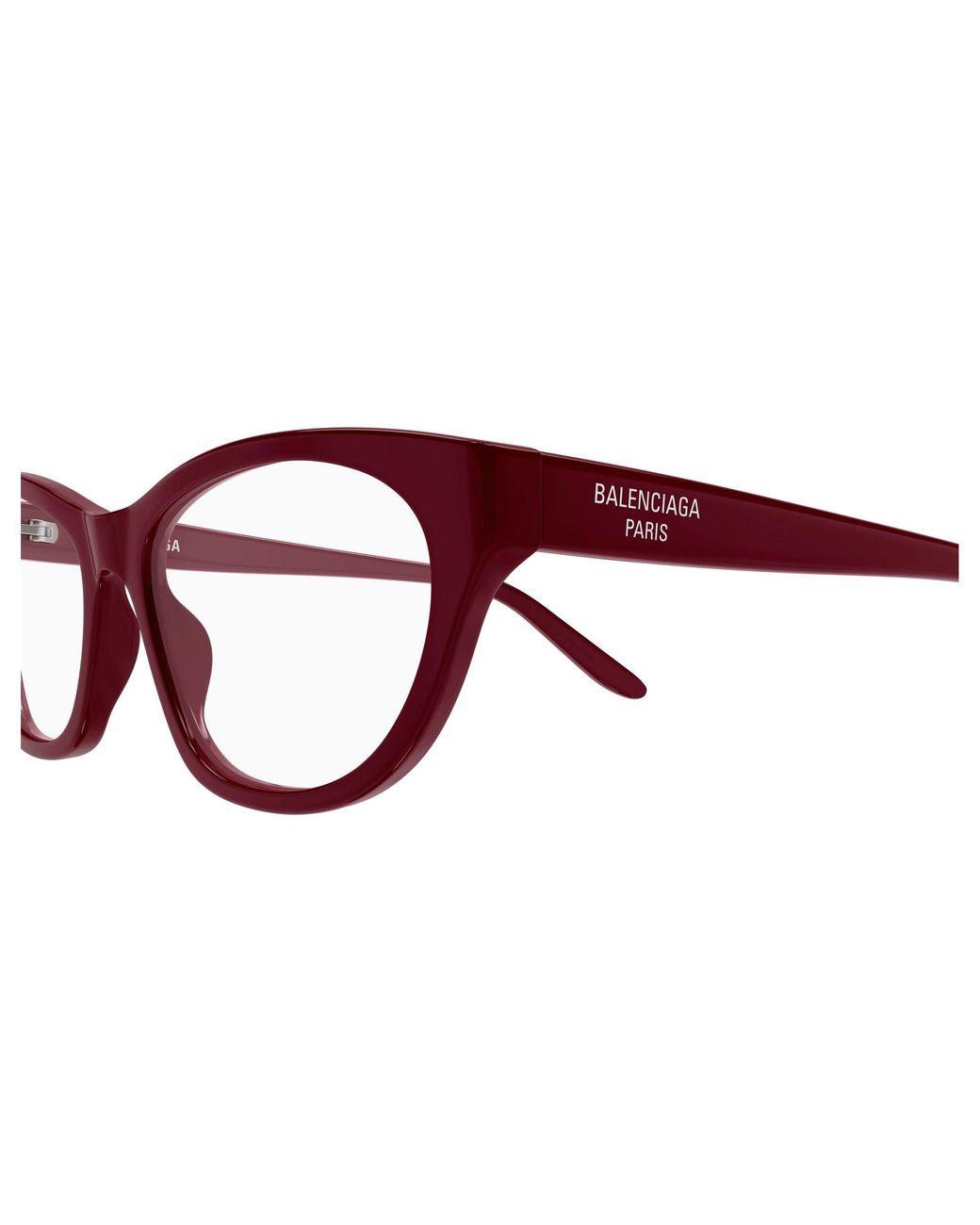 Balenciaga Black Bb0500O 006 Optical Frames Acetate Transparent Cat Eye