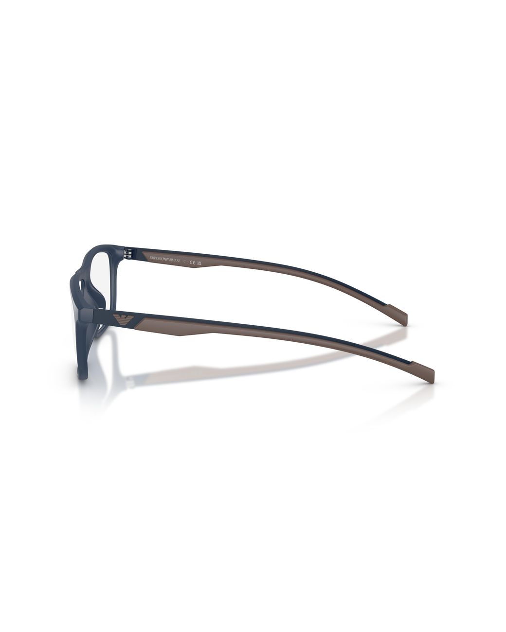 Emporio Armani Black Ea3286U 6185 Optical Frames Injected Transparent Squared Normal for men