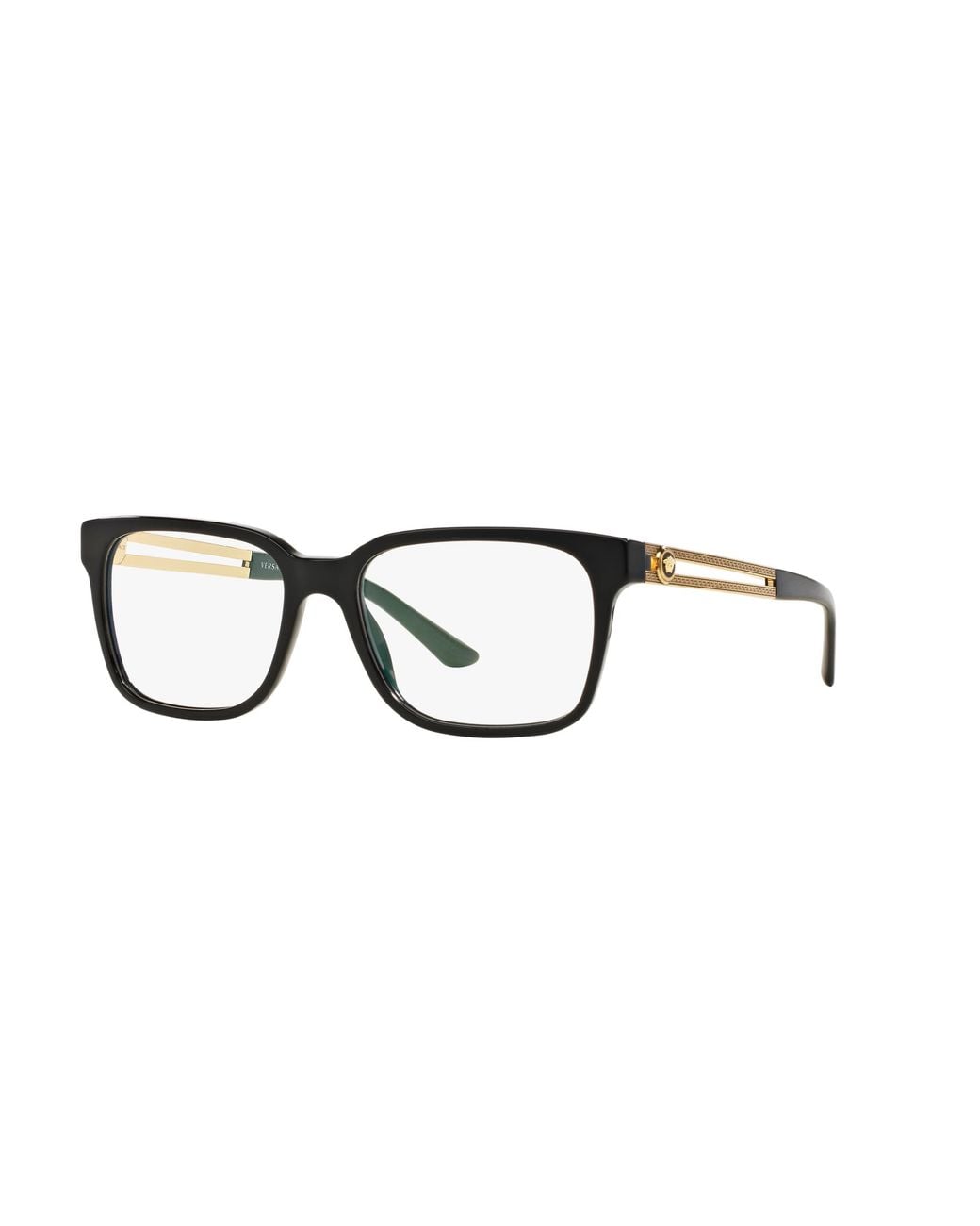 Versace Black Ve3218 Gb1 Optical Frames Acetate Transparent Squared Normal for men
