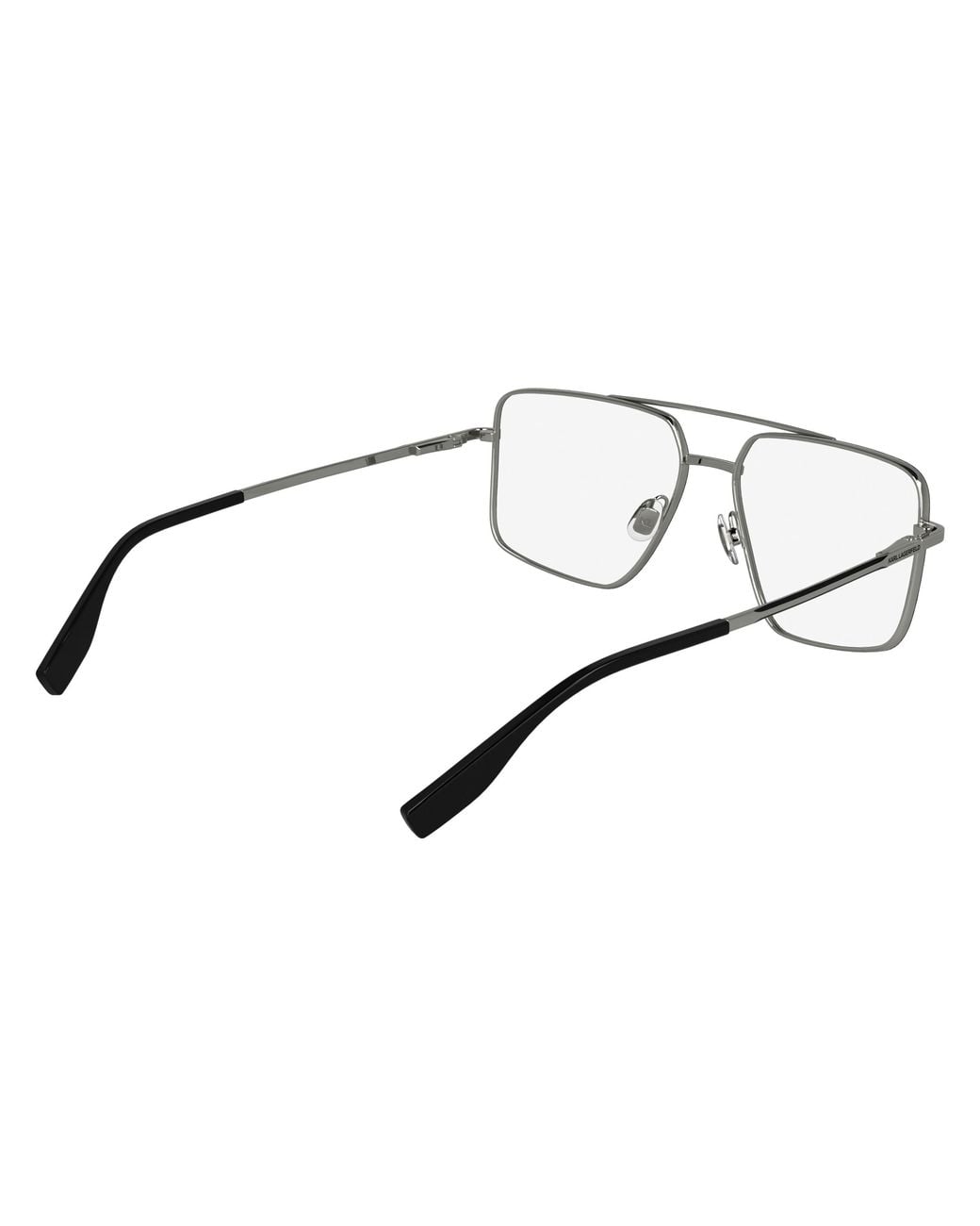Karl Lagerfeld Black Kl357 044 Optical Frames Metal Pilot Normal for men