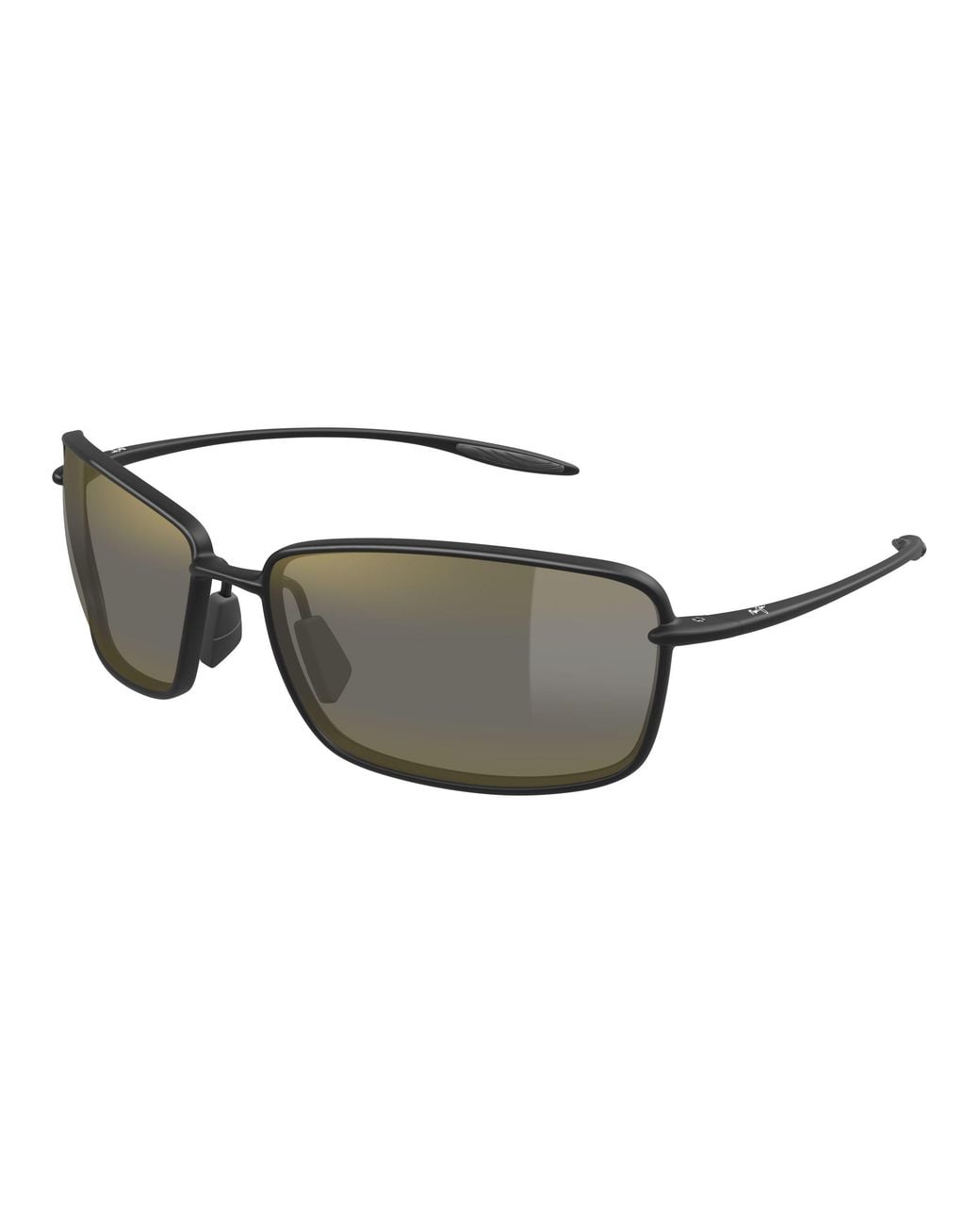 Maui Jim Black Mj0371S 002 Occhiali Da Sole Iniettato Bronzo Squadrata