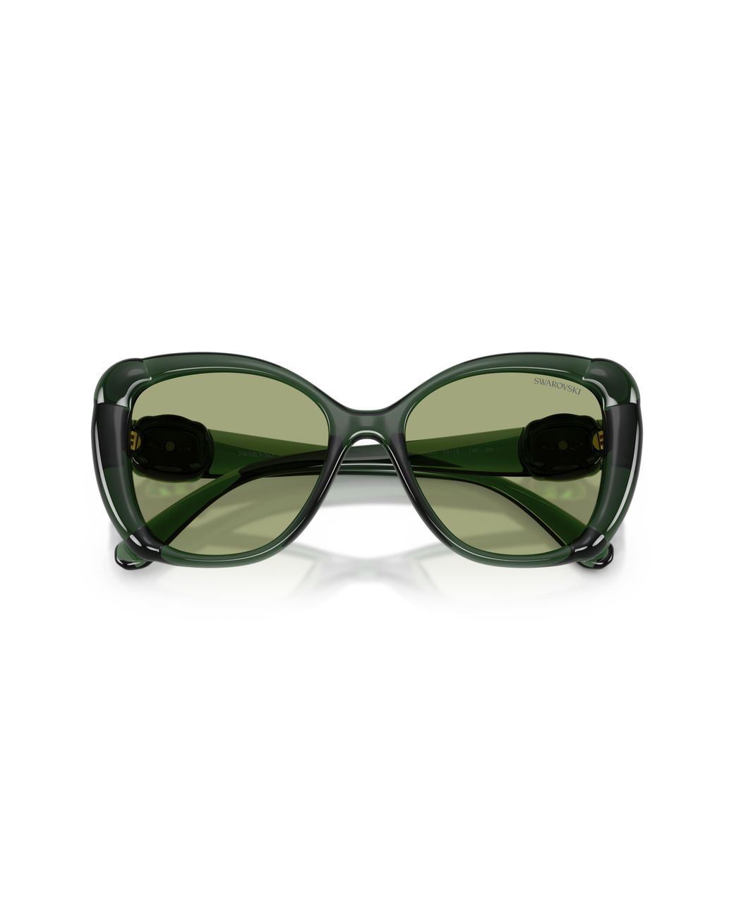 Swarovski Green Sk6051U 104382 Sunglasses Injected Butterfly Normal