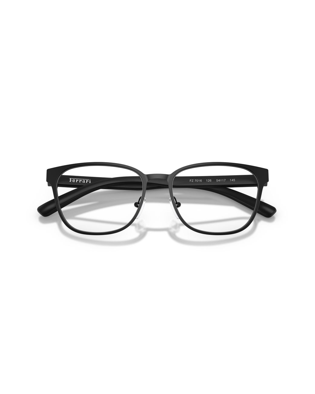 FERRARI SCUDERIA Black Fz7016 126 Optical Frames Metal Round Normal for men
