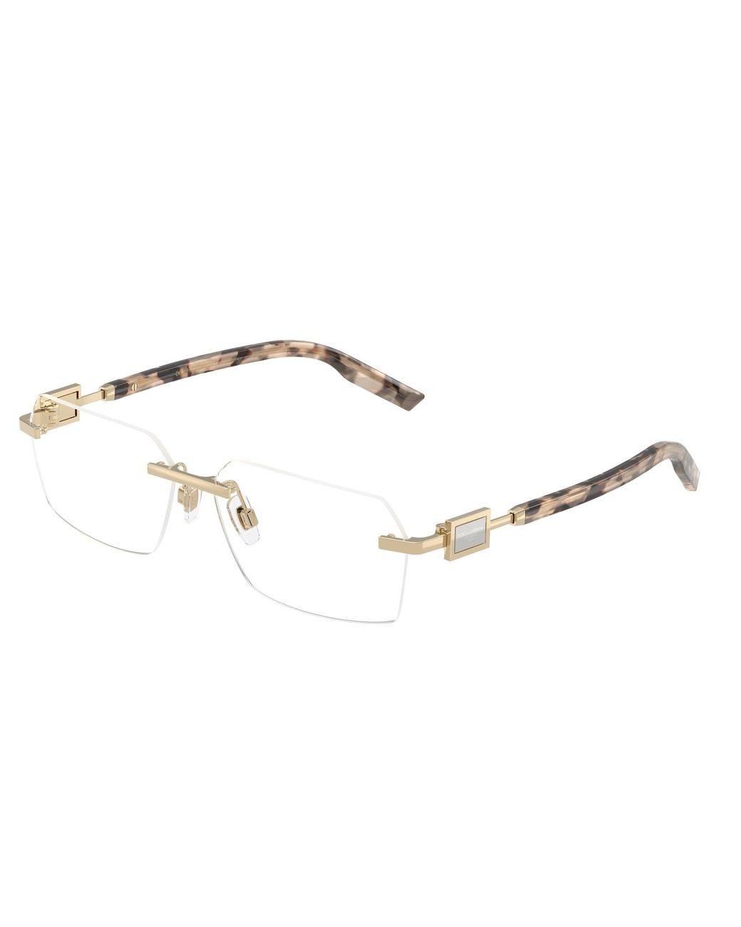 Dolce & Gabbana Black Dg1361 488 Optical Frames Metal Transparent Squared Normal for men