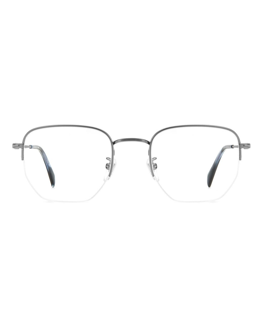 David Beckham Black Db 1153/G R80 Optical Frames Metal Geometric for men