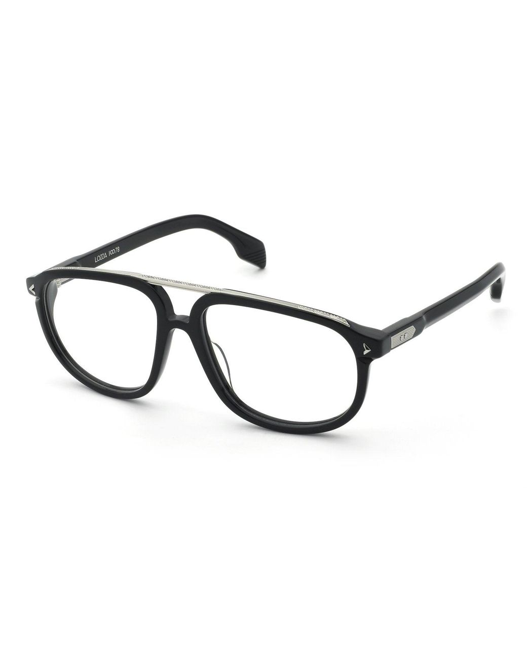 Lozza Black Vl4392M Adagio 8 Arte 700Y Optical Frames Acetate Squared for men