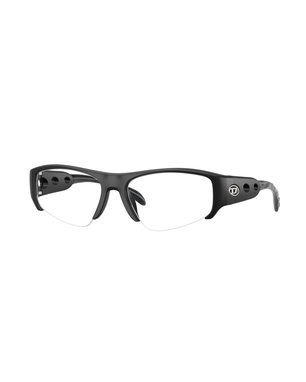 DIESEL Black Dl6009U 2002 Optical Frames Injected Transparent Pillow Normal