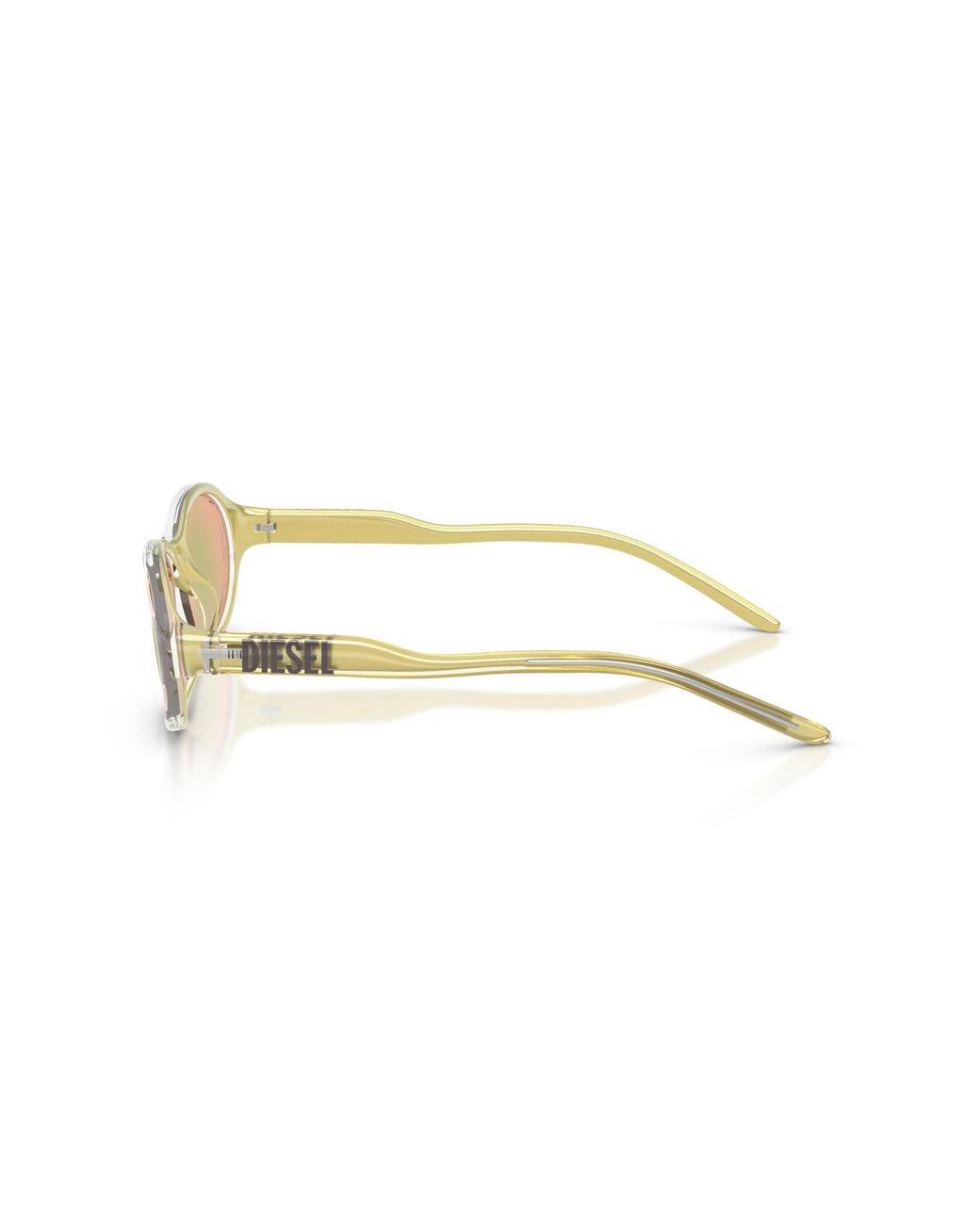 DIESEL Green Dl3024U 20588N Sunglasses Injected Round Mirror