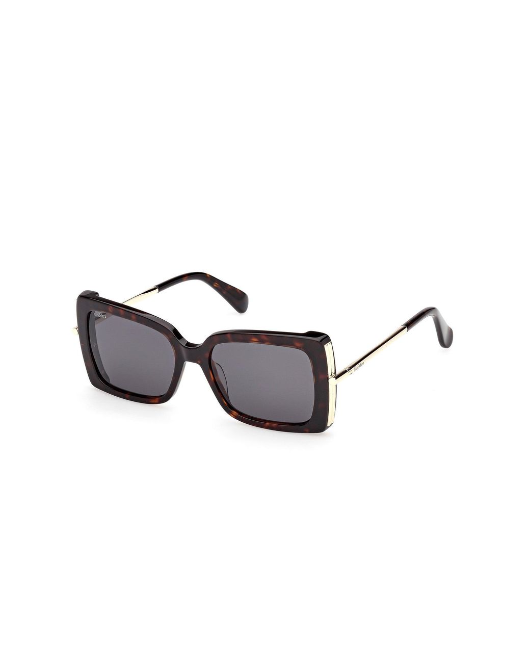 Max Mara Black Mm0166 Roquebrune 52A Sunglasses Acetate Smoke Butterfly Normal