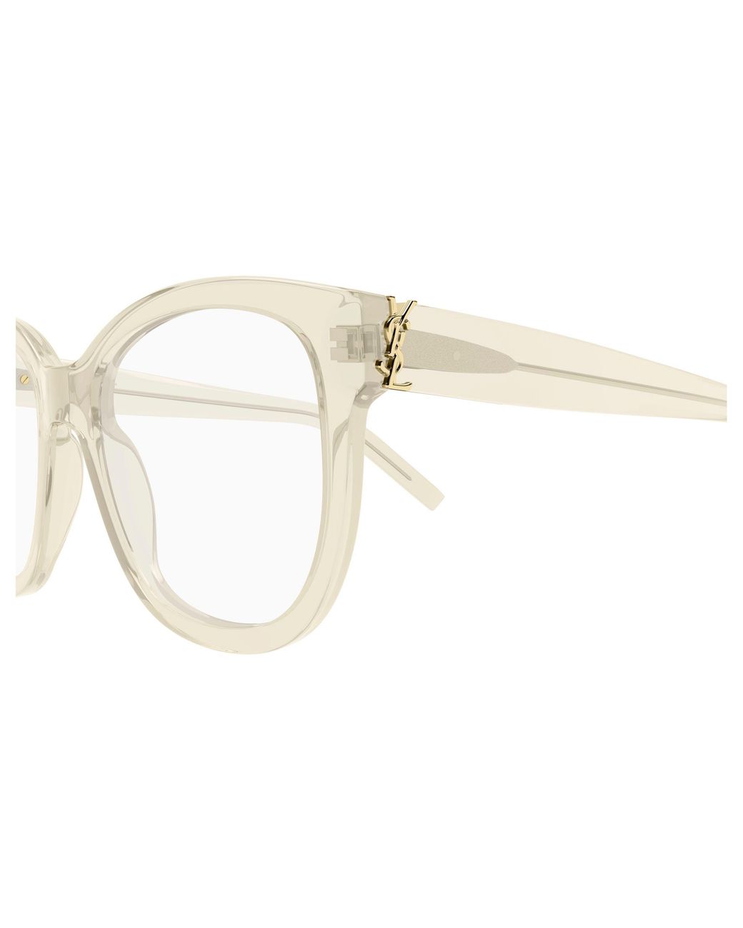 Saint Laurent Black Sl M97 009 Optical Frames Acetate Transparent Squared