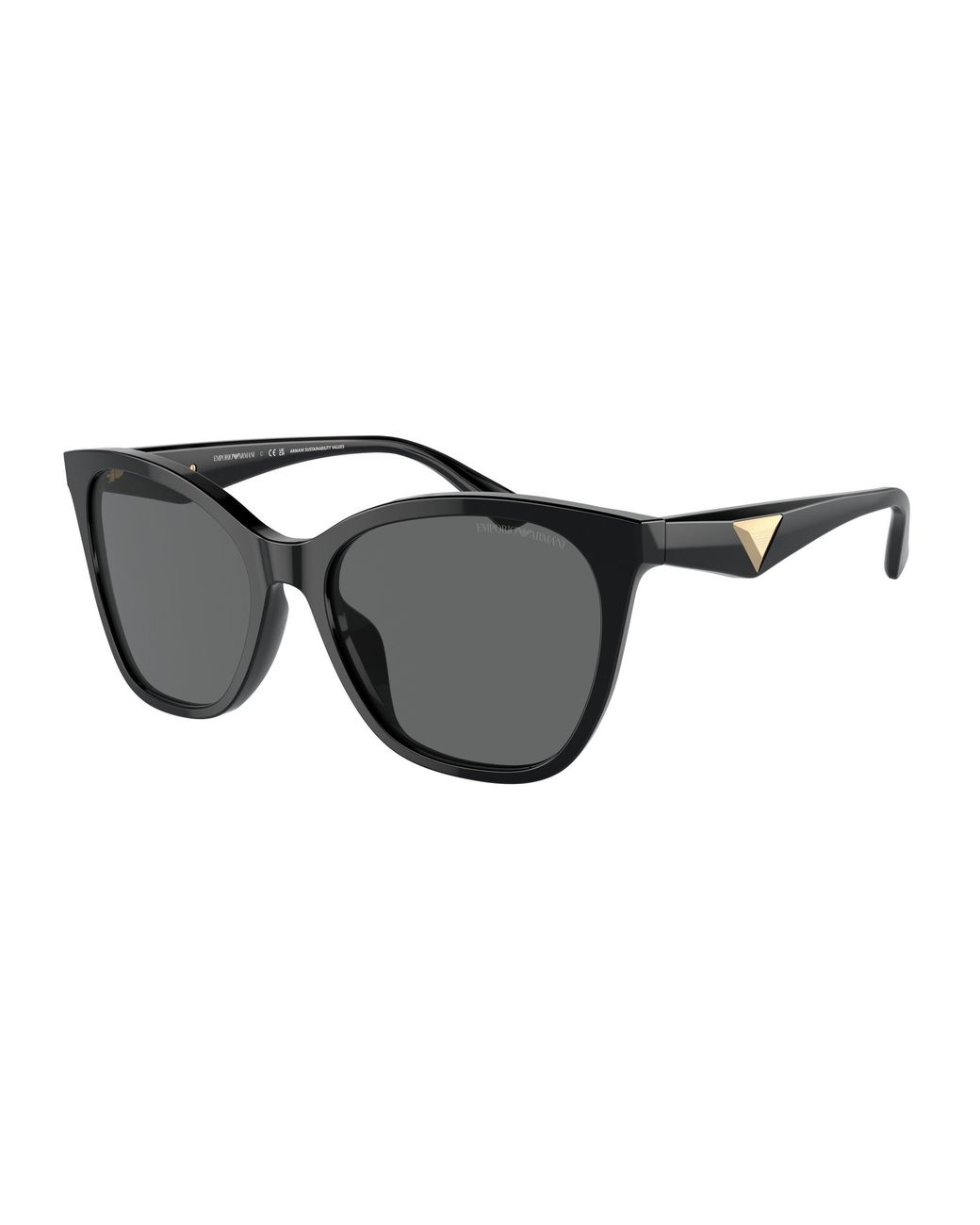 Emporio Armani Black Ea4222U 501787 Sunglasses Acetate Butterfly Normal