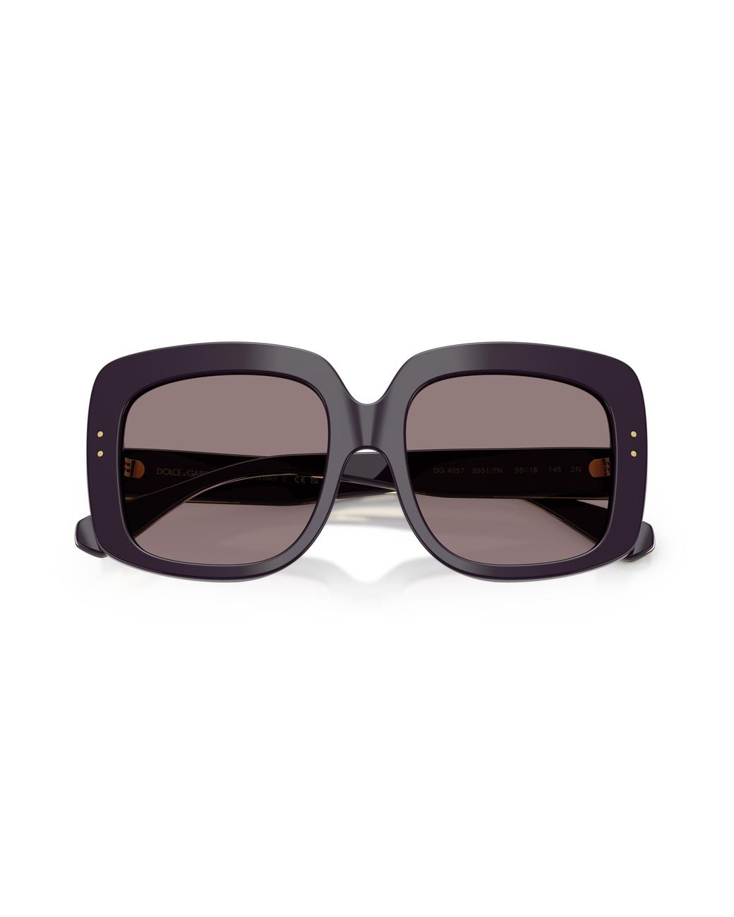 Dolce & Gabbana Black Dg4557 35017N Sunglasses Acetate Squared Normal