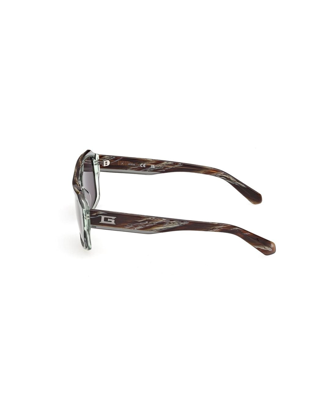 Guess Gray Gu00367 96A Sunglasses Acetate Smoke Squared Normal for men