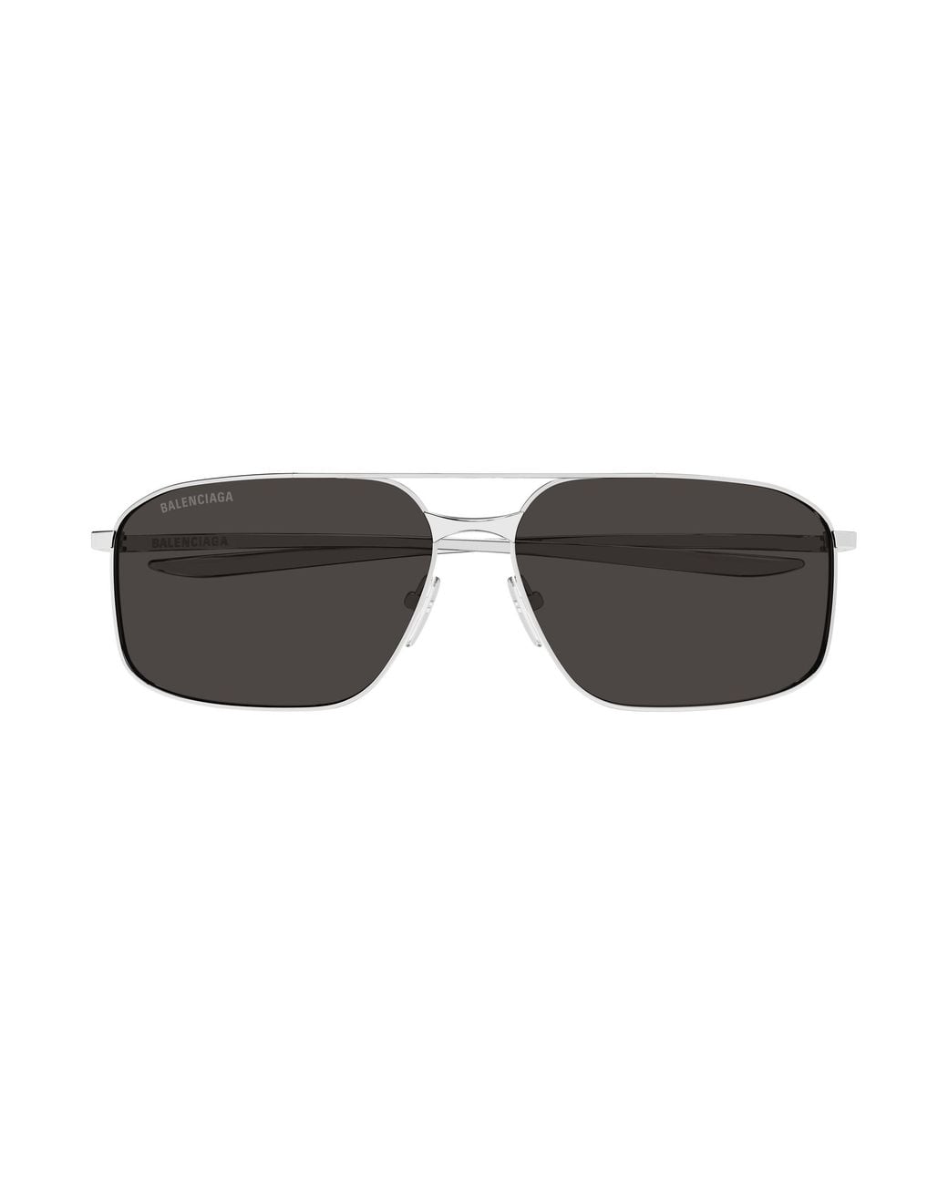 Balenciaga Black Bb0492S 001 Sunglasses Metal Pilot for men