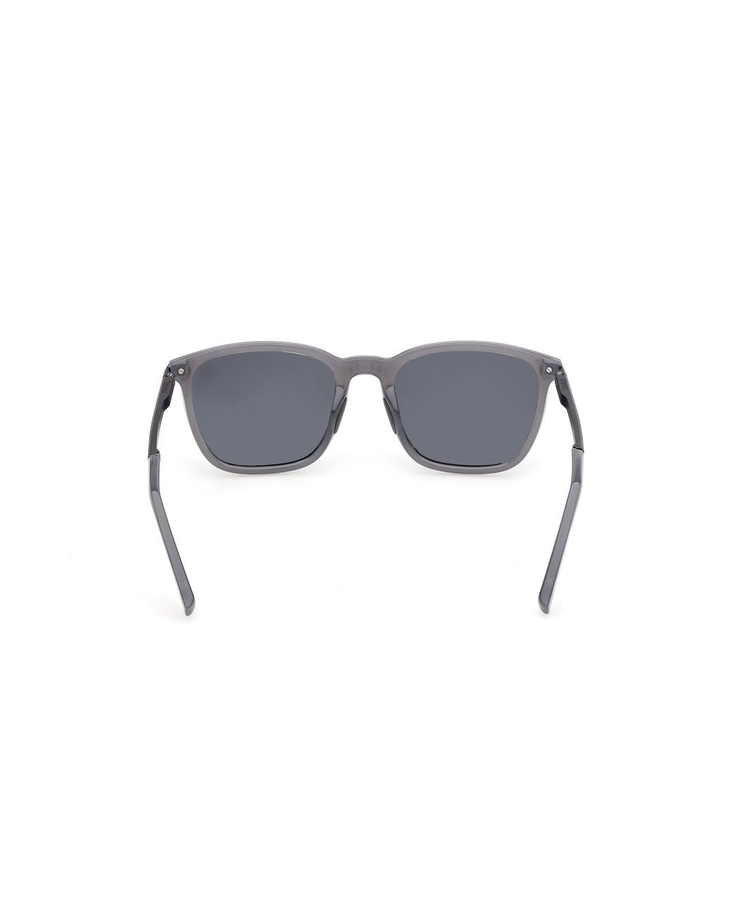 Timberland Black Tb00087 20D Sunglasses Injected Smoke Squared Polarized for men