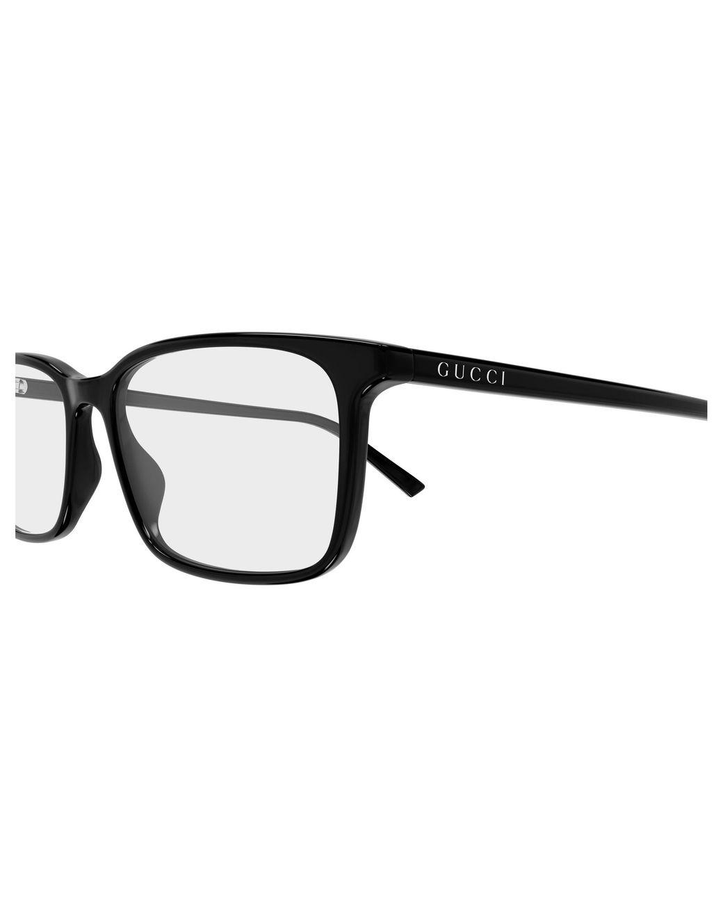 Gucci Black Gg1997O 001 Optical Frames Acetate Transparent Squared for men