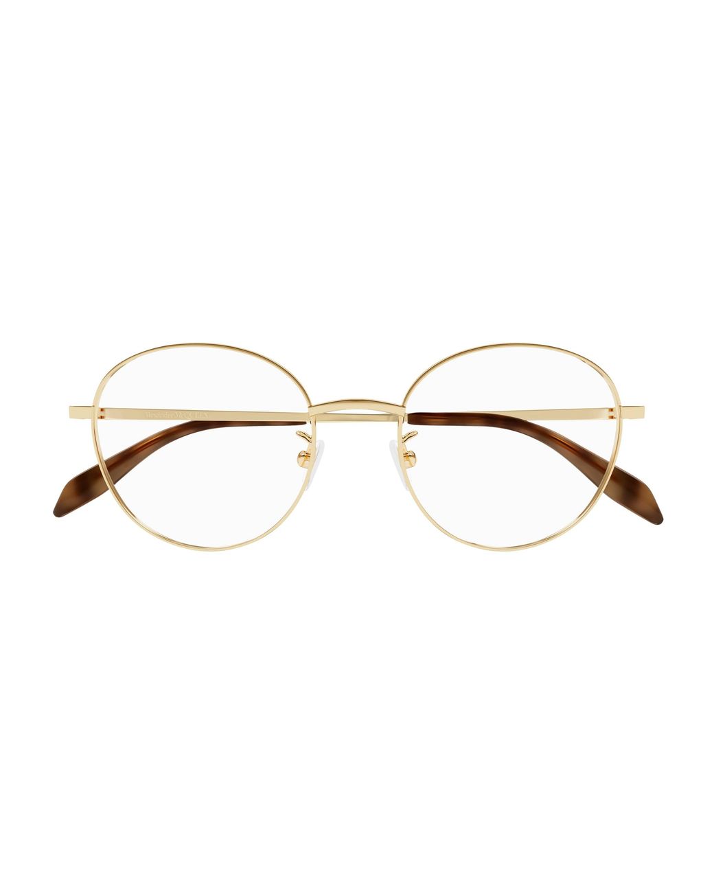 McQueen Black Am0414O 002 Optical Frames Metal Pantos