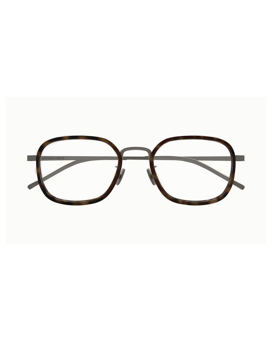 Bottega Veneta Black Bv1427Oa 002 Optical Frames Titanium Transparent Squared
