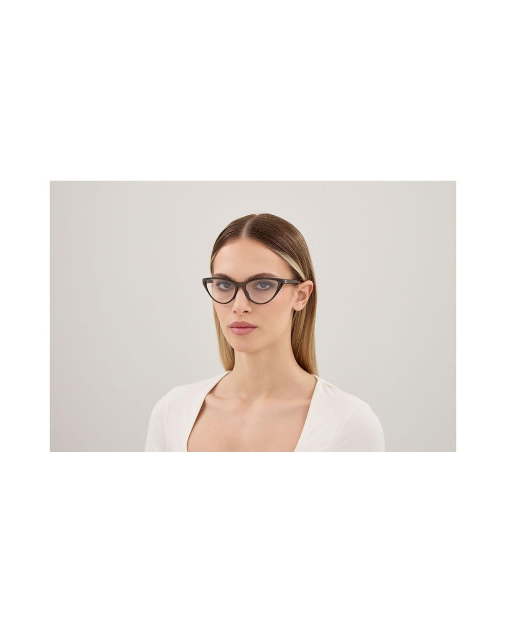 Gucci Black Gg2205O 003 Optical Frames Acetate Transparent Cat Eye